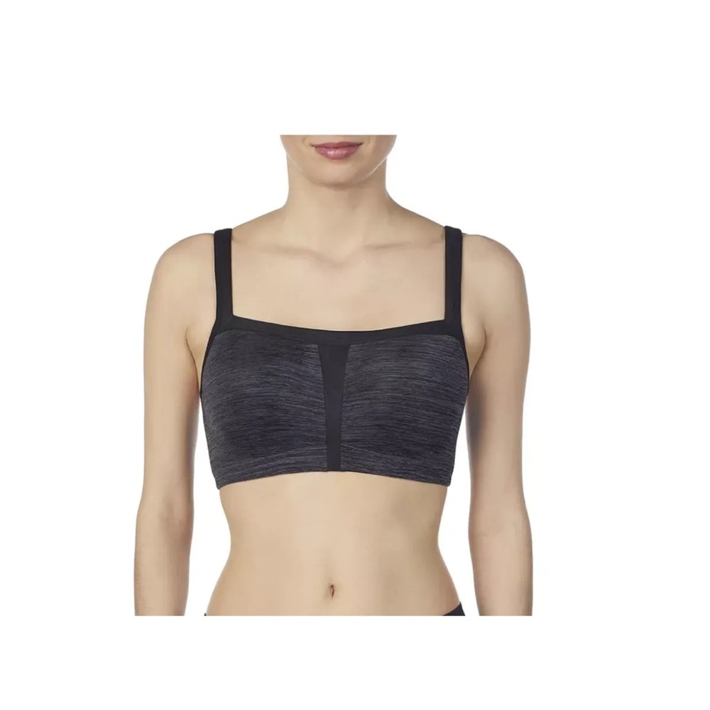 Le Mystere Hi impact sports bra 32G Charcoal Heather